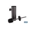 ESCOBILLERO DE PARED PARA INODORO NEGRO MATE DE ACERO GAMA RIBEIRA 9,1 X 12,9 X 39 CM