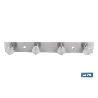 PERCHERO DE PARED DE ACERO INOXIDABLE 304 CON 4 POMOS 21,6 X 2,7 X 2,8 CM
