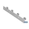 PERCHERO DE PARED DE ACERO INOXIDABLE 304 CON 4 POMOS 21,6 X 2,7 X 2,8 CM