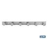 PERCHERO DE PARED DE ACERO INOXIDABLE 304 CON 6 POMOS 33,51 X 2,7 X 2,8 CM