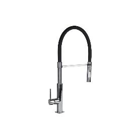 GRIFO COCINA MONOMANDO TUBO FLEXIBLE NEGRO 25 MM