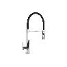 GRIFO COCINA MONOMANDO TUBO FLEXIBLE NEGRO 25 MM