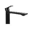 GRIFO ALTO MONOMANDO PARA LAVABO NEGRO MATE MODELO KERCH  25MM