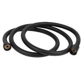 FLEXO DUCHA PVC NEGRO MATE 1.5 M