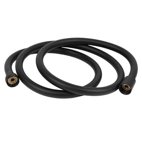 FLEXO DUCHA PVC NEGRO MATE 1.5 M