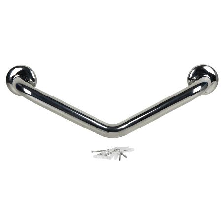 BARRA DE APOYO CON ANGULO DE 135º DE ACERO INOXIDABLE 304 (50 X 3.2 CM)