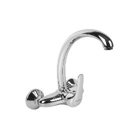 GRIFO DE COCINA/ LAVADERO MONOMANDO PARA PARED CON CAÑO ALTO