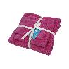 JUEGO DE 3  TOALLAS FUCSIA 580 G/M2  GAMA PRIMAVERA 30X50  50X100  70X140 CM