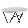 MESA ALTA PLEGABLE BLANCA 80X80X110CM
