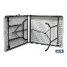 MESA PLEGABLE RECTANGULAR BLANCA CON BLOQUEO DE SEGURIDAD 180X75X72 CM