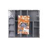 ORGANIZADOR PARA CAJÓN CON SEPARADORES DE COLOR GRIS 50 X 45 X 6,5 CM
