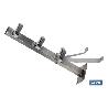TENDEDERO FIJO DE PARED DE DOS PIEZAS INOXIDABLE 304 3 POLEAS 36.5 X 9.5 CM