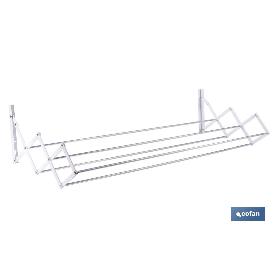 TENDEDERO EXTENSIBLE PARA PARED EN ALUMINIO LACADO 100 CM