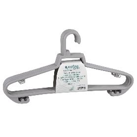 PACK DE 6 PERCHAS GRIS CLARO 38 X 18 CM