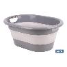 BARREÑO PLEGABLE GRIS/BLANCO 18 L