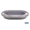 BARREÑO PLEGABLE GRIS/BLANCO 18 L