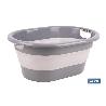 BARREÑO PLEGABLE GRIS/BLANCO 18 L
