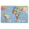 FELPUDO CON ESTAMPADO DIGITAL EL MUNDO 40 X 60 CM