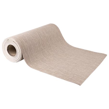 ROLLO DE ALFOMBRA VINÍLICA CON EFECTO JASPEADO BEIGE 84% VINILO 16% POLIÉSTER 52 CM X 20 M