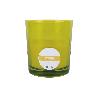 VELA AROMÁTICA DE CITRONELA VASO DECORADO  200 G   CAJA 6 UNID.