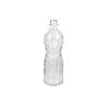 BOTELLA DE VIDRIO TRANSPARENTE CON TAPÓN ACERO INOXIDABLE 1 L   CAJA 6 UNID.