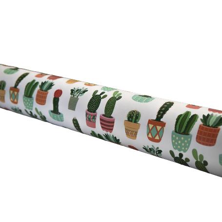 ROLLO DE MANTEL ANTIMANCHAS CON CACTUS 1,40 X 20 M