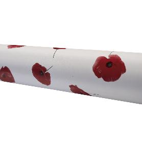 ROLLO DE HULE DISEÑO AMAPOLAS 1,40 X 20 M