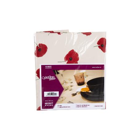 HULE ANTIMANCHAS  AMAPOLAS  1,40 X 2,50 M