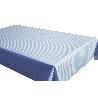 MANTEL ANTIMANCHAS CUADROS AZULES 1,40 X 1,80