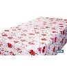 ROLLO DE MANTEL RESINADO ANTIMANCHAS BOLAS DE NAVIDAD 75% ALGODÓN 25% POLIÉSTER 1,40 X 15 M