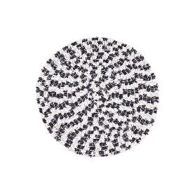 BAJOPLATO REDONDO DE COLOR NEGRO Y BEIGE MEDIDA 38 CM   CAJA 6 UNID.