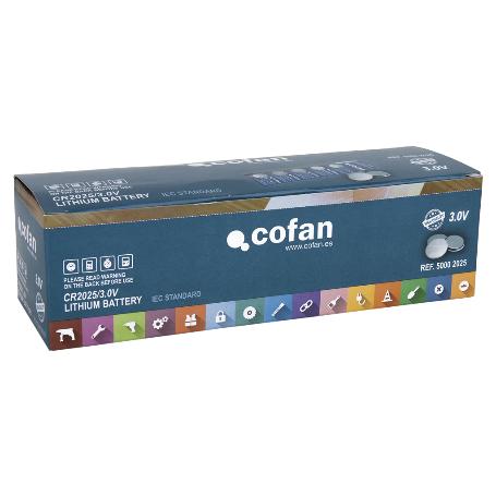 PILA BOTÓN CR2025/3,0V   CAJA 100 UNID.