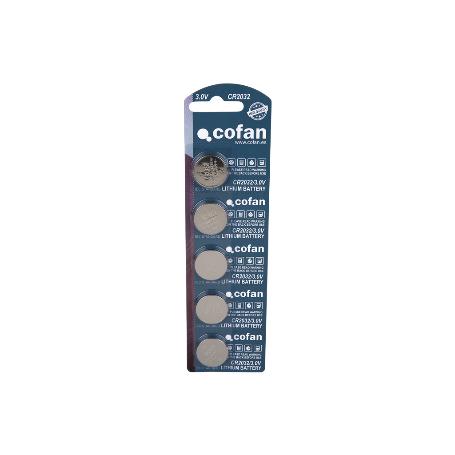 PILA BOTÓN CR2032/3,0V VENTA UNITARIA   CAJA 5 UNID.