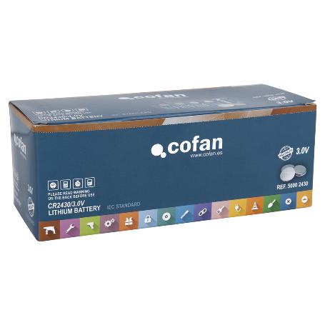 PILA BOTÓN CR2430/3,0V   CAJA 80 UNID.