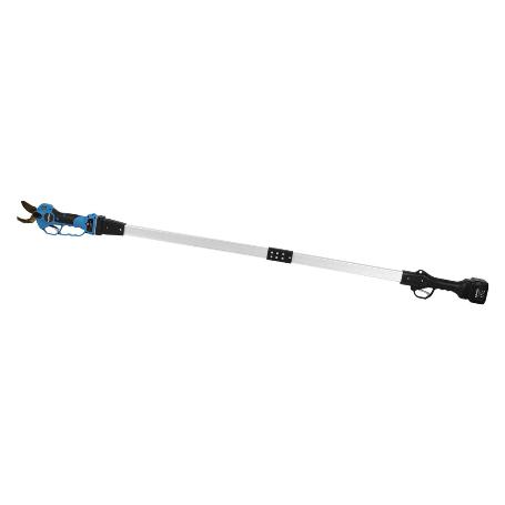 CONJUNTO TIJERAS DE PODAR A BATERÍA + PÉRTIGA EXTENSIBLE 130 CM