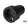 BASE ENCHUFE AEREA GOMA NEGRA (16A-250V)