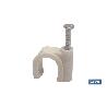 GRAPA PLASTICA CABLE REDONDO 8MM VENTA UNITARIA
