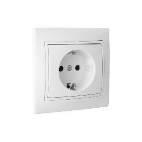 BASE ENCHUFE BIPOLAR EMPOTRAR MODELO PACIFIC 16A (BL)