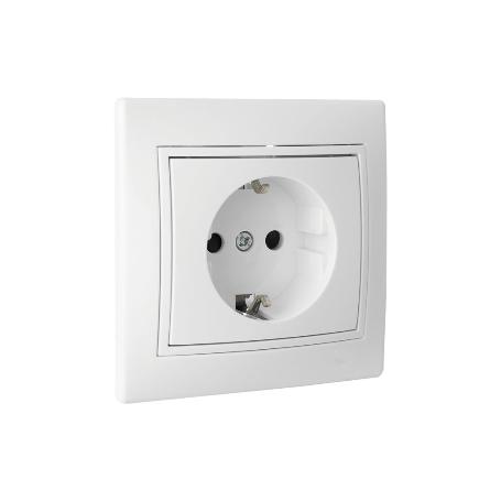 BASE ENCHUFE BIPOLAR EMPOTRAR MODELO PACIFIC 16A (BL)