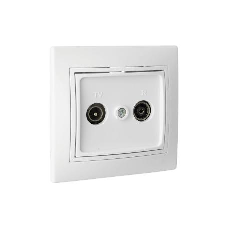 TOMA TV/RADIO EMPOTRAR BLANCO MODELO PACIFIC