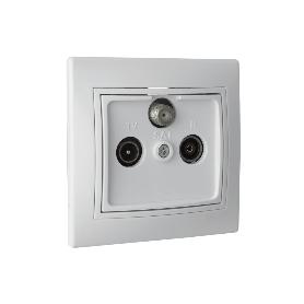 TOMA FINAL TV-SATÉLITE-RADIO MODELO PACIFIC 83X81 BLANCO