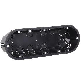 CAJA TRIPLE EMPOTRAR MECANISMOS 218X68X42 6 ENTRADAS TUBO   CAJA 6 UNID.