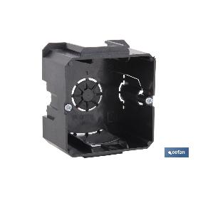 CAJA EMPOTRAR MECANISMOS UNIVERSAL 65X65X40 9 ENTRADAS TUBO VENTA UNITARIA