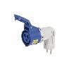 ADAPTADOR INDUSTRIAL 16A 230V IP44 CLAVIJA SCHUKO