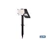 PACK DE 4 UDS. APLIQUE SOLAR CON SENSOR 3,7 V 1,2 AH 3000 K 330 X 104 X 161 MM