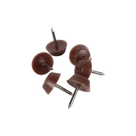 BLÍSTER DE 6 UDS. TOPE DE SILLA  MARRÓN VENTA UNITARIA