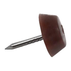 BLÍSTER DE 6 UDS. TOPE DE SILLA GRANDE MARRÓN VENTA UNITARIA