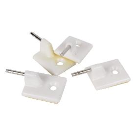 BL 4 UDS SOPORTE DE CORTINAS MARRÓN   CAJA 12 UNID.