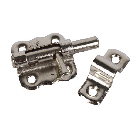 PASADOR CERROJO NIQUELADO 60MM   CAJA 12 UNID.