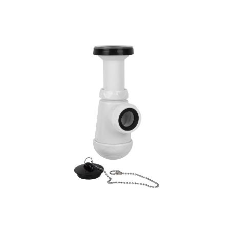 SIFÓN BOTELLA CON SALIDA Ø32-40 Y VÁLVULA LAVABO BIDÉ 1 1/2 X 70